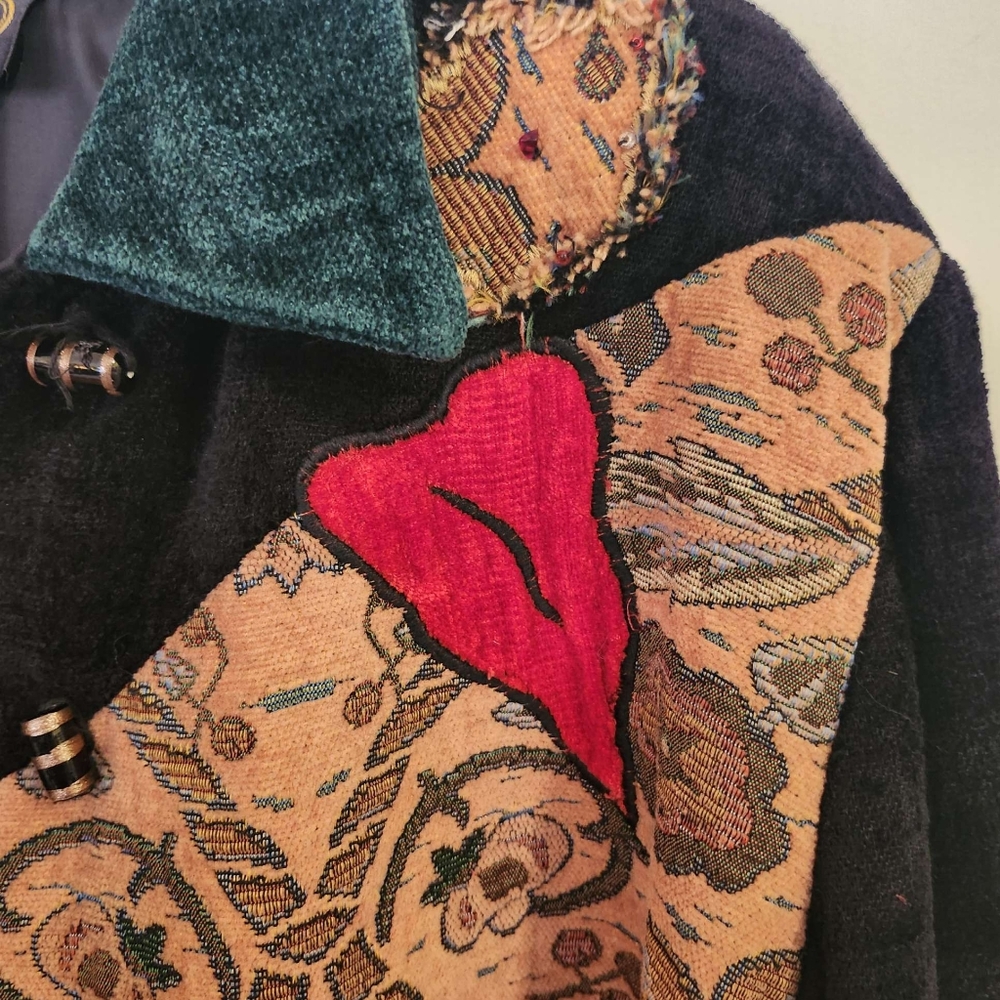 Embroidered Patchwork Jacket - image 5